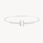Cross Diamond Flex Bangle