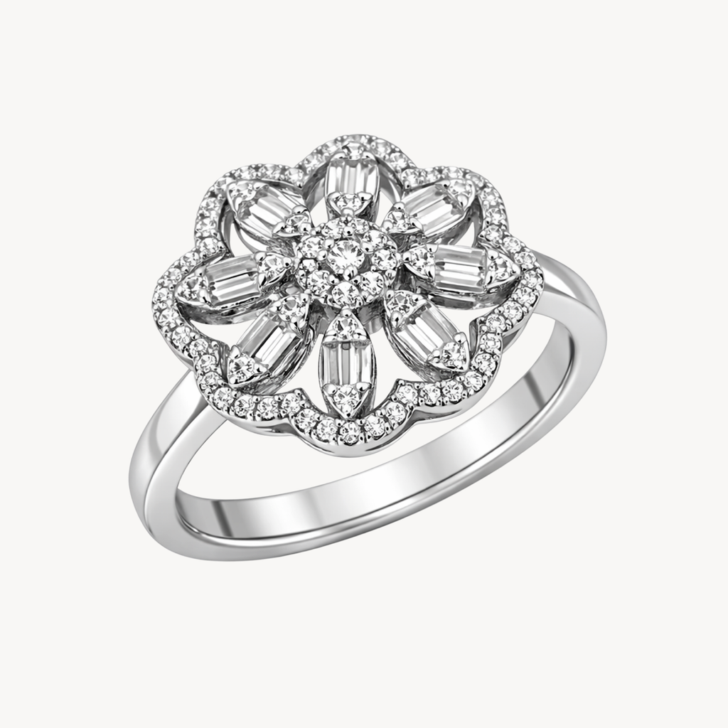 Petite Diamond & Tanzanite Ring