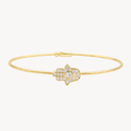Hamsa Diamond Flex Bangle