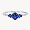 Grand Diamond & Sapphire Ring