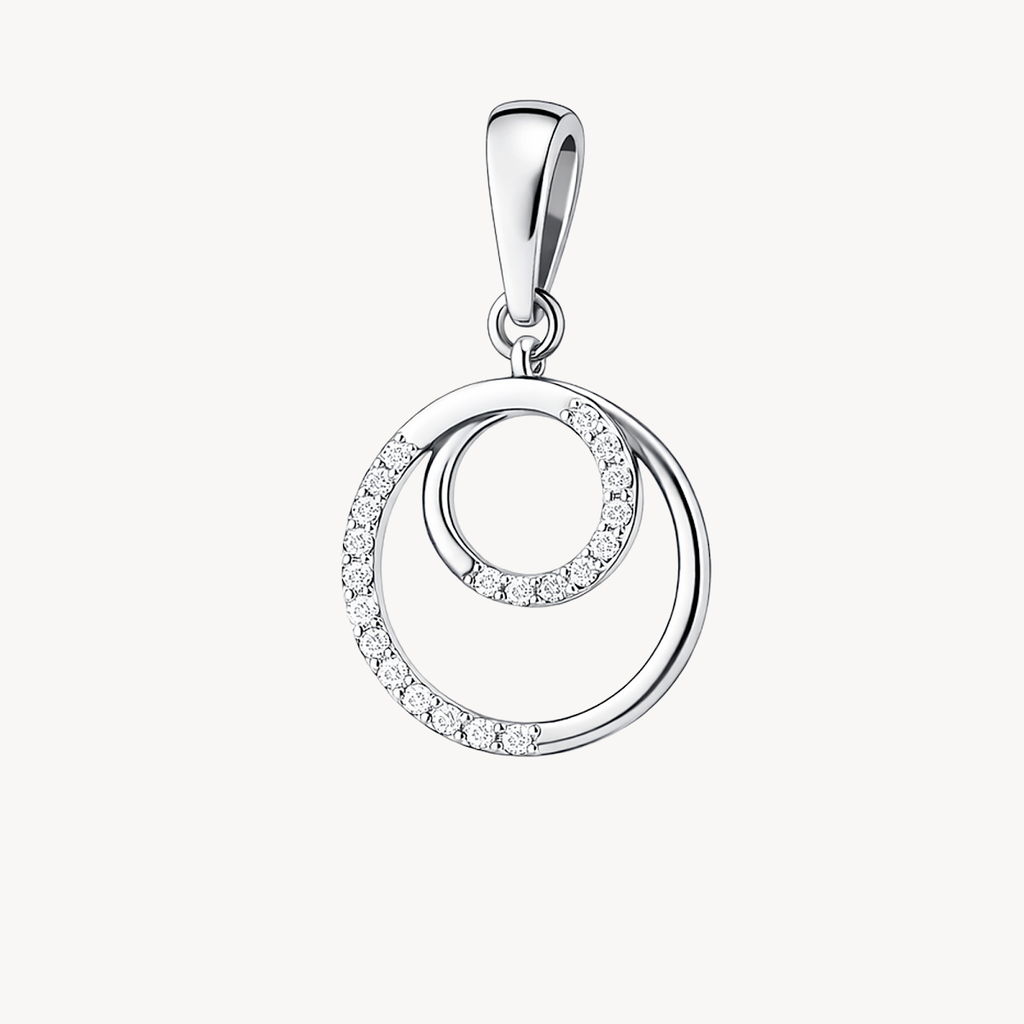 Petite Circle Diamond Pendant