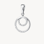 Petite Circle Diamond Pendant