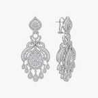 Classic Diamond Chandelier Drop Earrings