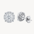 Brilliant Diamond Halo Earring
