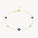 Iconic Sapphire & Diamond Station Bracelet - Vicenza Miami