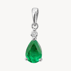 Pristine Emerald & Diamond Pendant
