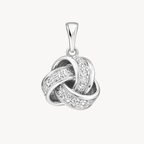 Petite Love Knot Diamond Pendant