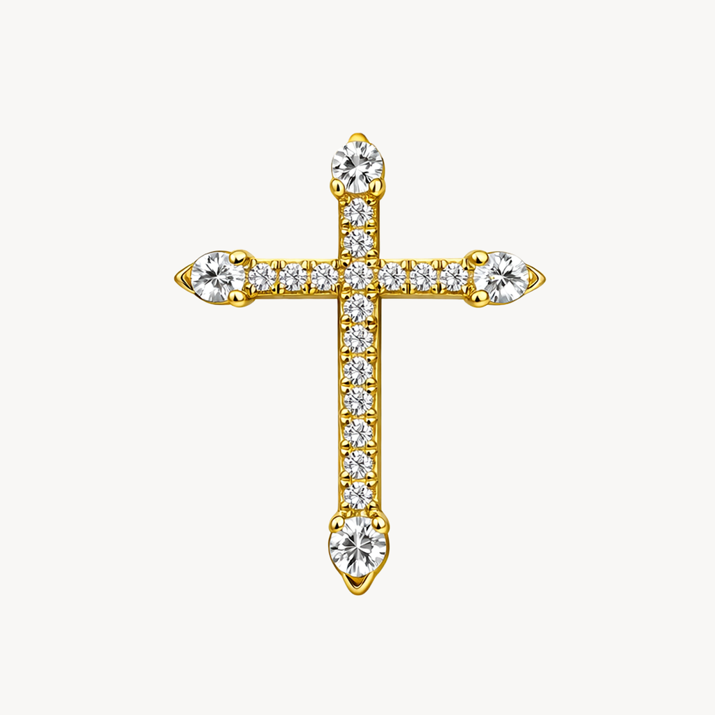 Refined Cross Diamond Pendant