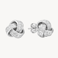 Classic Love Knot Diamond Earring