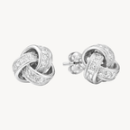Classic Love Knot Diamond Earring