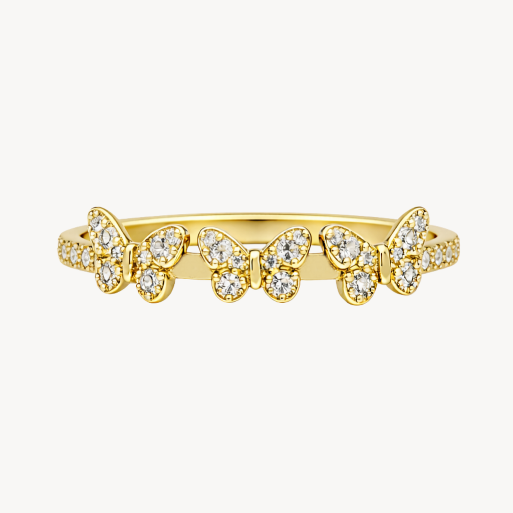 Petite Butterfly Diamond Ring