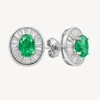 Regal Emerald Earring
