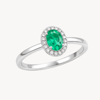 Exquisite Diamond & Emerald Ring