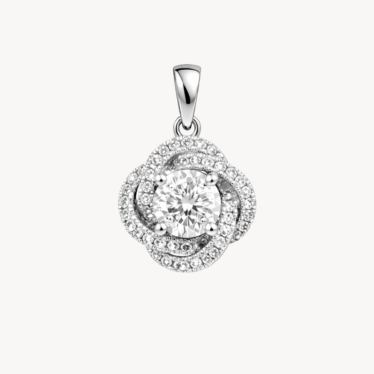 Lustrous Diamond Pendant