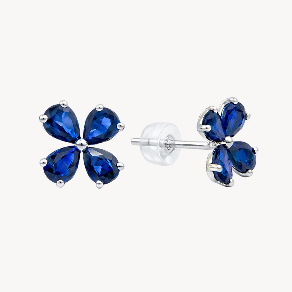 Classic Blue Sapphire Earring
