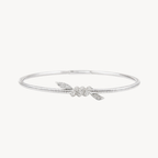 Diamond Leaf Flex Bangle