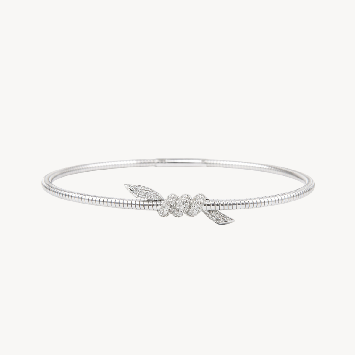 Diamond Leaf Flex Bangle