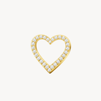 Petite Diamond Pave Heart Pendant