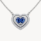 Opulent Blue Sapphire & Diamond Necklace