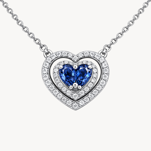 Opulent Blue Sapphire & Diamond Necklace