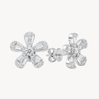 Dainty Earring White Gold Diamond