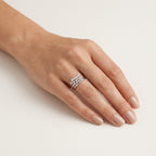 Premier Diamond Ring worn by model - Vicenza Miami