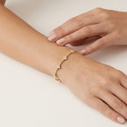 Opulent Diamond Bangle worn by model - Vicenza Miami