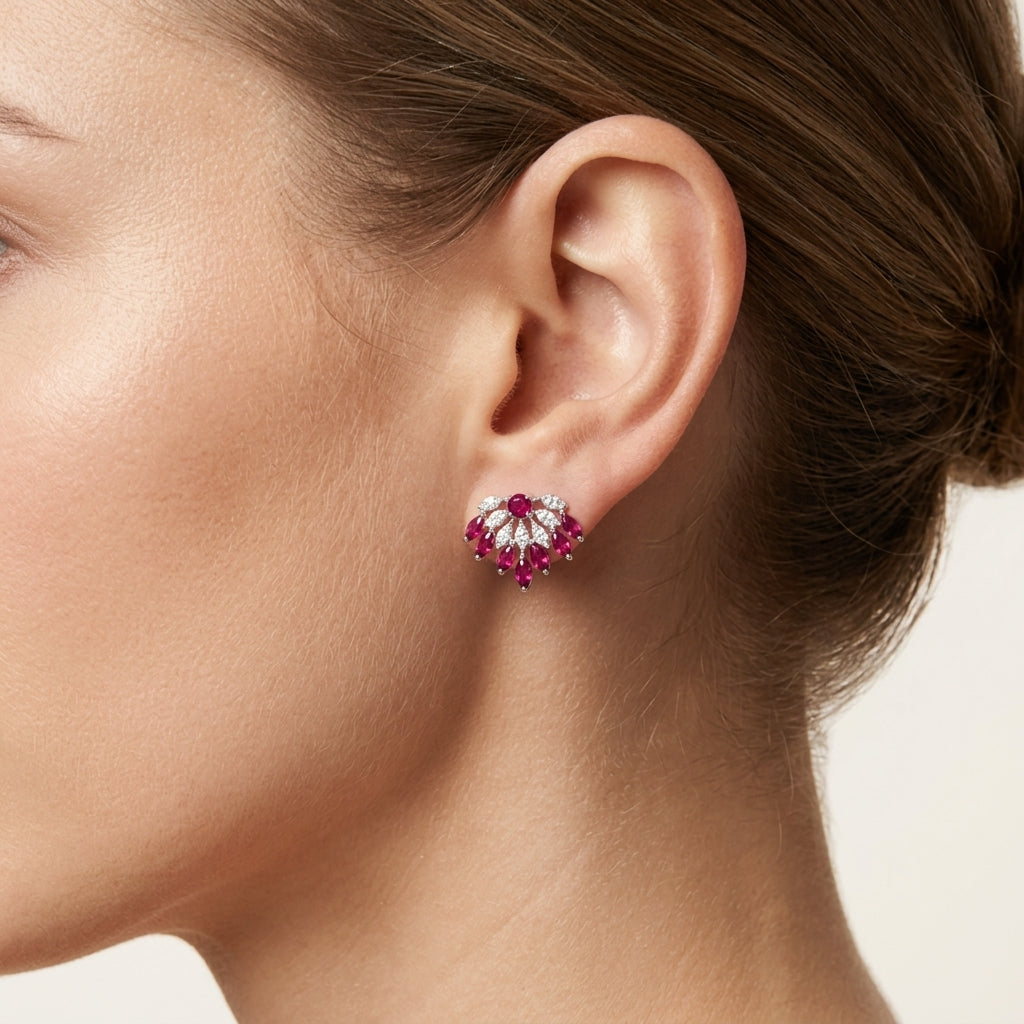 Allure Earring worn by model - Vicenza Miami
