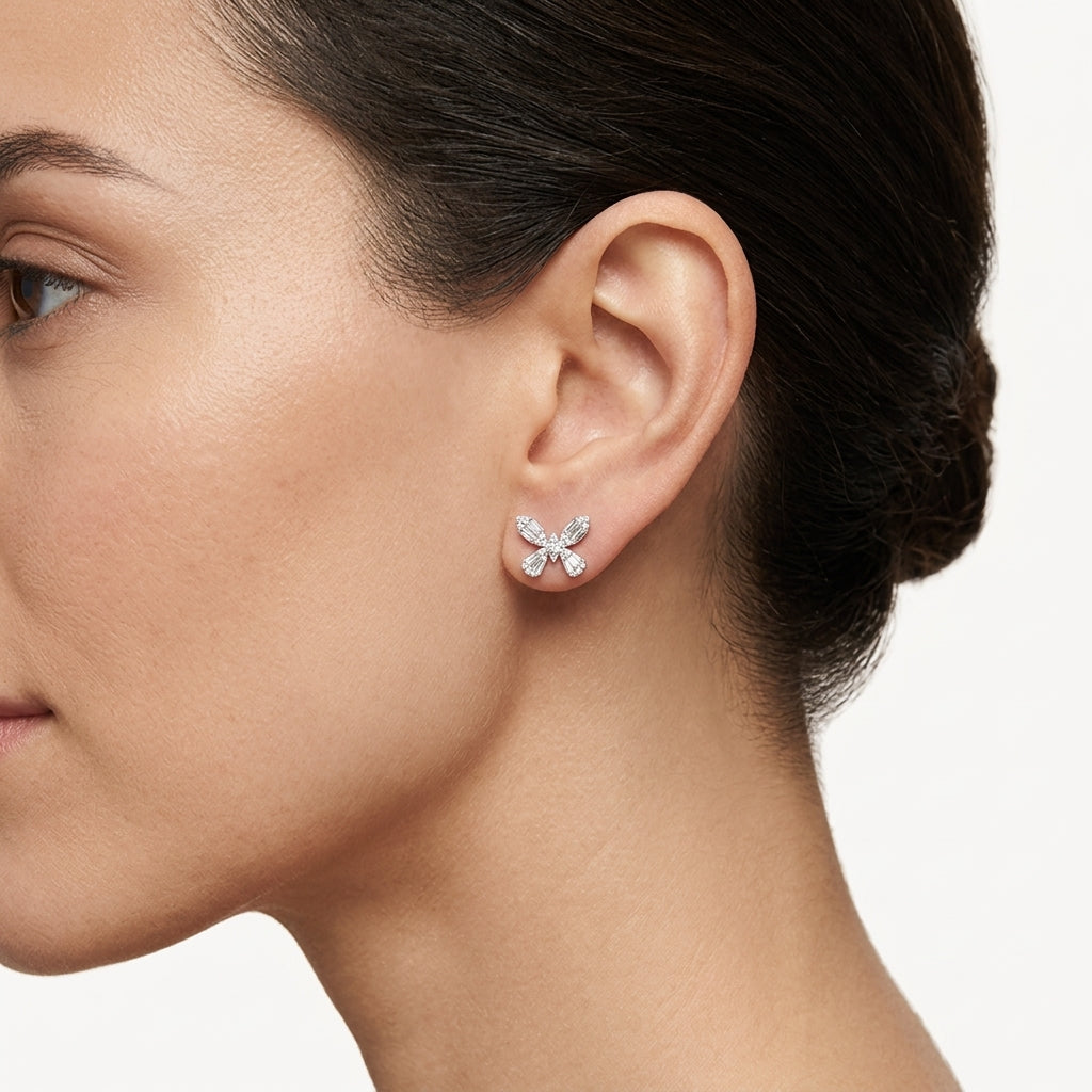 Embellished Earring worn by model - Vicenza Miami