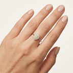 Sublime Diamond Ring worn by model - Vicenza Miami