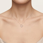 Petite Heart with Screw Opening Pendant worn by model - Vicenza Miami