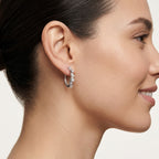 Splendid Ruby Earring worn by model - Vicenza Miami
