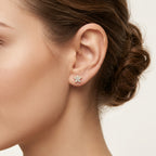 Imperial Diamond Earring Diamond II worn by model - Vicenza Miami