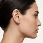 Statement Diamond Earring Diamond I worn by model - Vicenza Miami