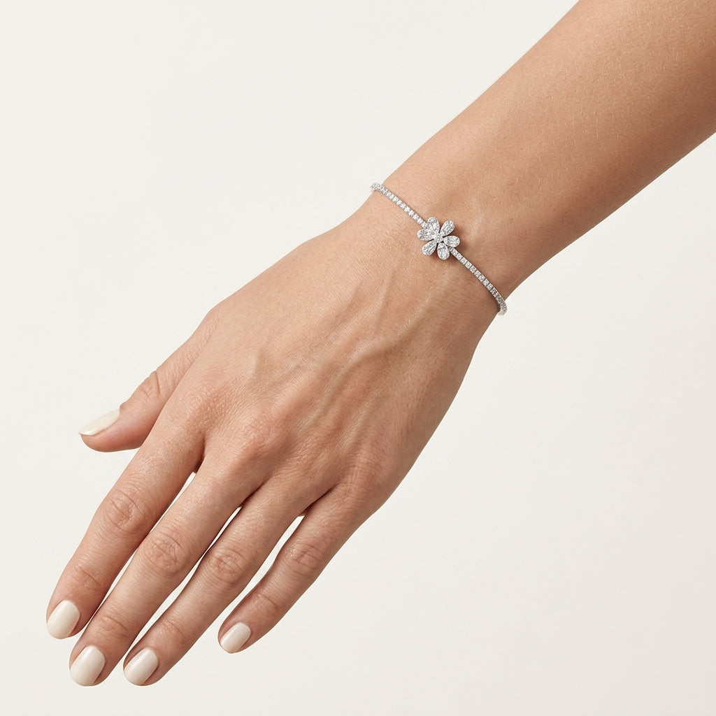 Gleaming Bracelet worn by model - Vicenza Miami