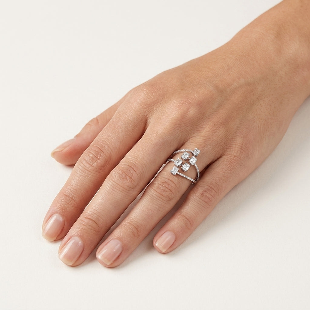 Magnificent Ring worn by model - Vicenza Miami