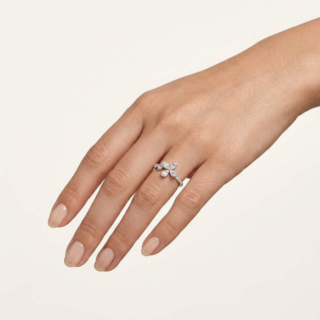 Royal Ring worn by model - Vicenza Miami