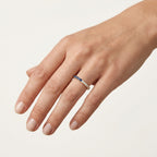 Ruby & Diamond Ring worn by model - Vicenza Miami