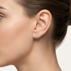 Brilliant Diamond Earring worn by model - Vicenza Miami