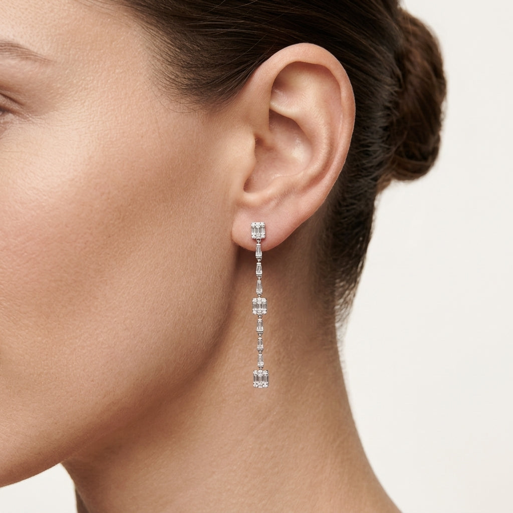 Timeless Earring worn by model - Vicenza Miami