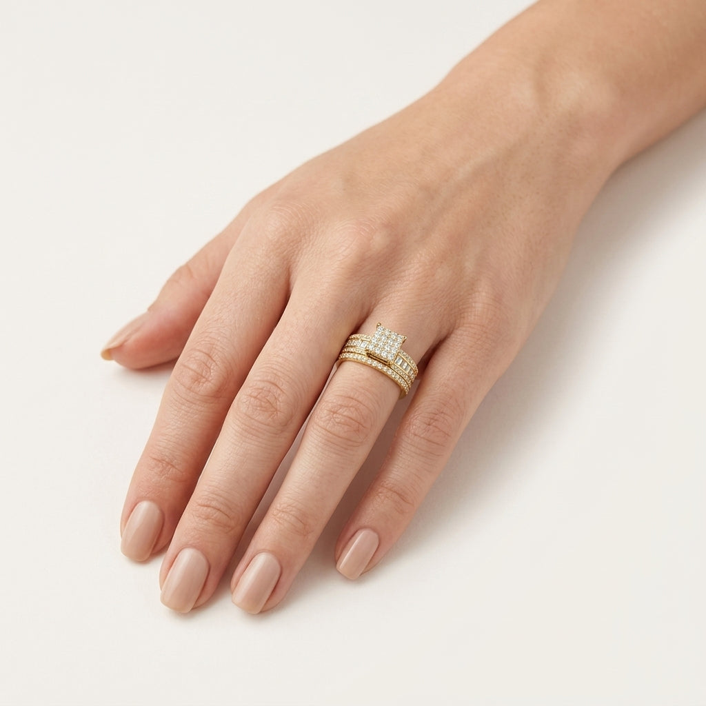 Exquisite Diamond worn by model - Vicenza Miami