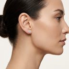 Allure Diamond Earring worn by model - Vicenza Miami