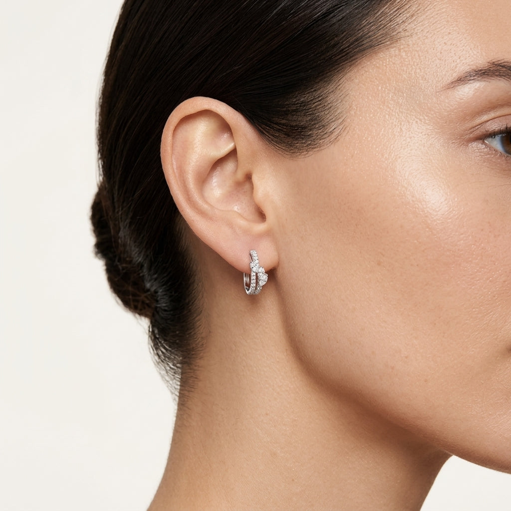 Legacy Earring worn by model - Vicenza Miami