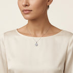 Harmony Diamond Pendant worn by model - Vicenza Miami