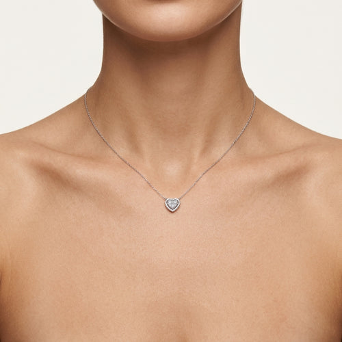 Signature Diamond Necklace worn by model - Vicenza Miami
