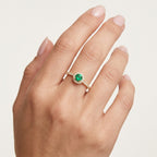 Pristine Diamond Ring worn by model - Vicenza Miami