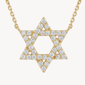 Elegant Star of David Pave Diamond Necklace
