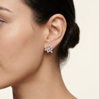 Stately Diamond Earring worn by model - Vicenza Miami
