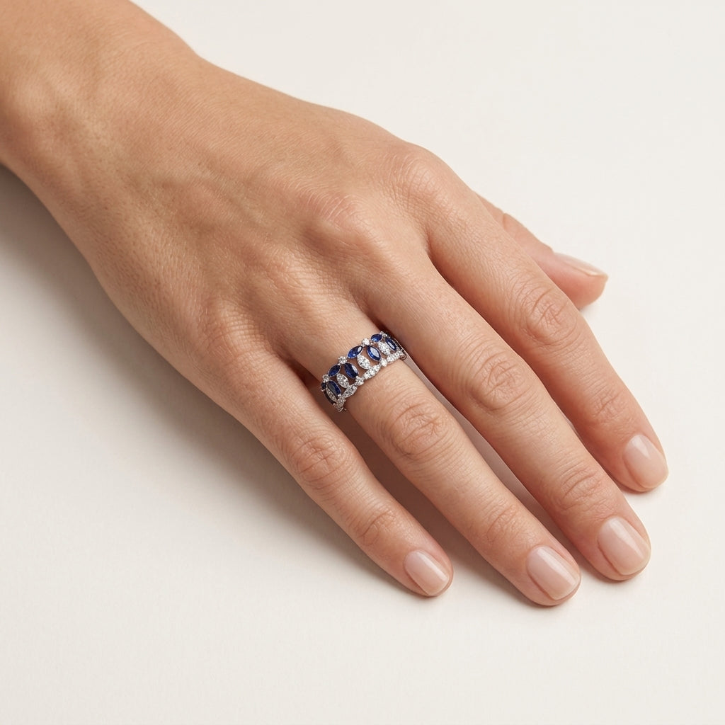 Lavish Ring worn by model - Vicenza Miami