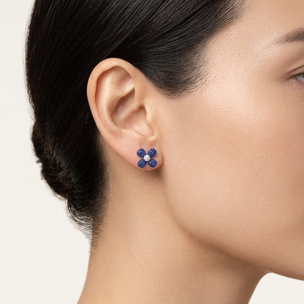 Signature Earring worn by model - Vicenza Miami